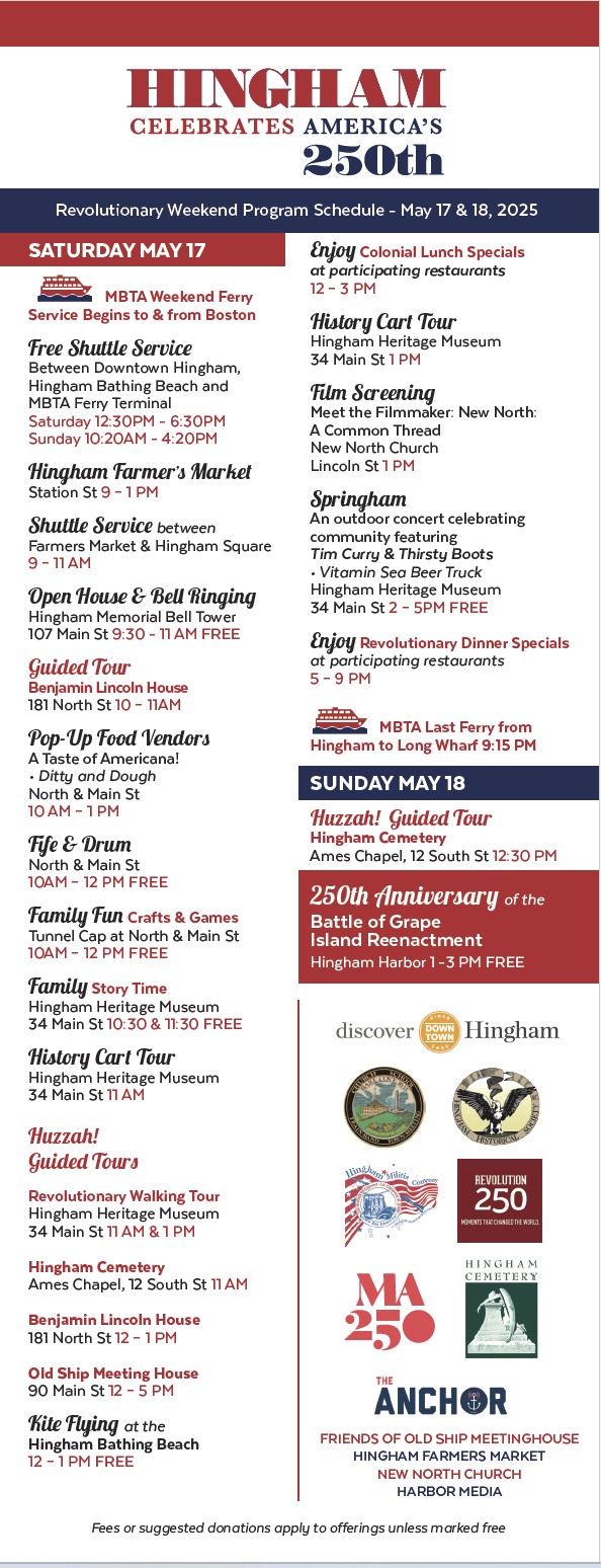 Revised Rev Weekend Schedule